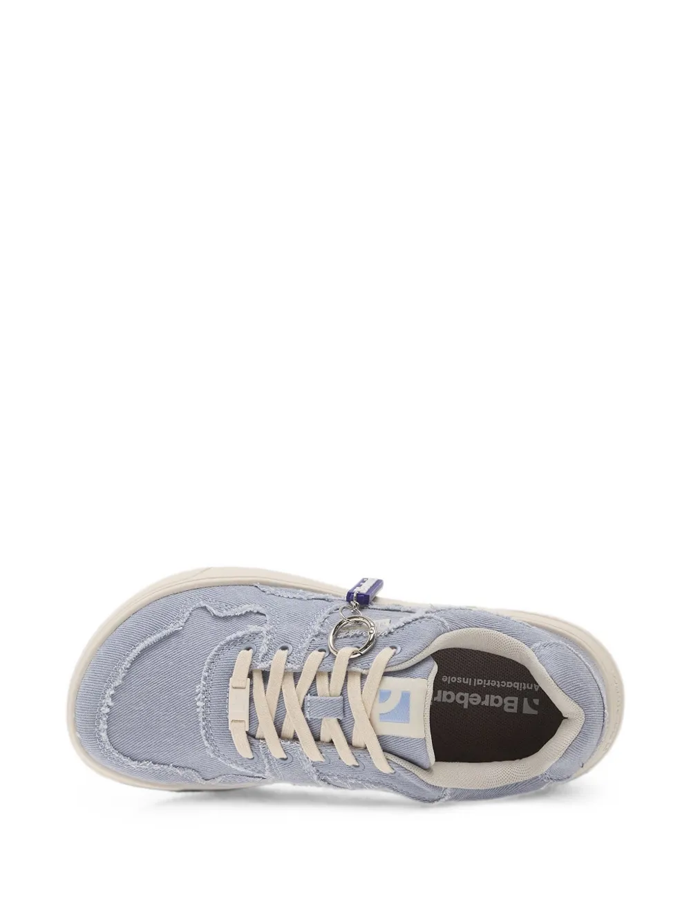 Barebarics Zing Denim sneakers met vlakken en franje Blauw