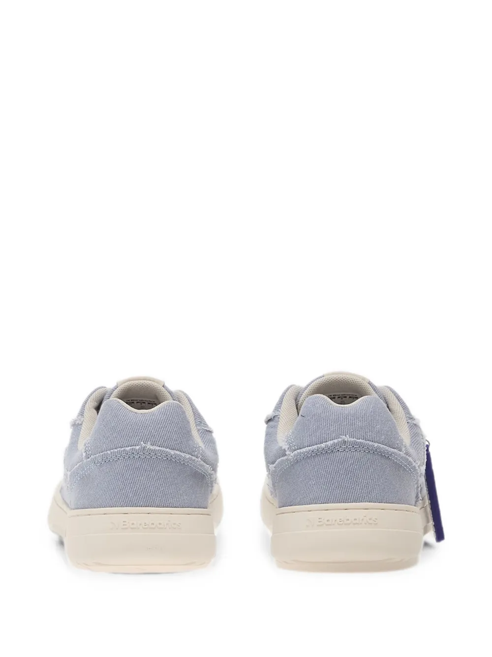 Barebarics Zing Denim sneakers met vlakken en franje Blauw