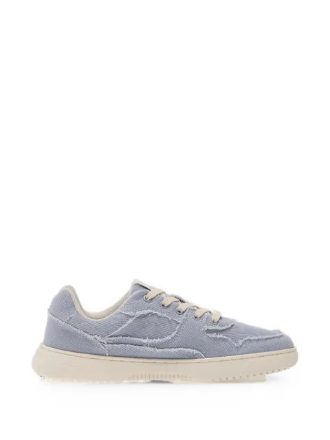 Barebarics Zing Denim frayed-edge panelled sneakers
