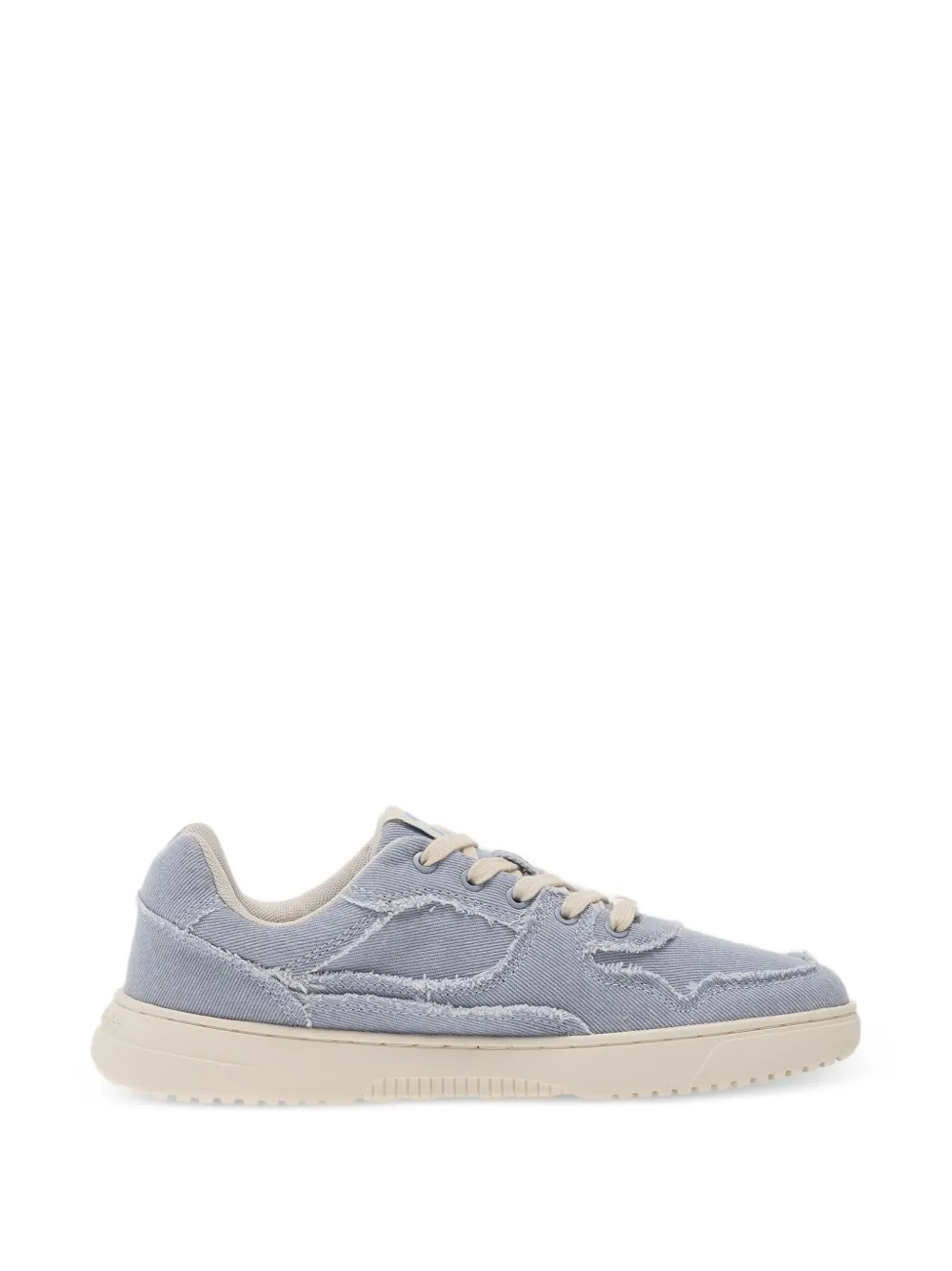 Barebarics Zing Denim frayed-edge panelled sneakers - Blu