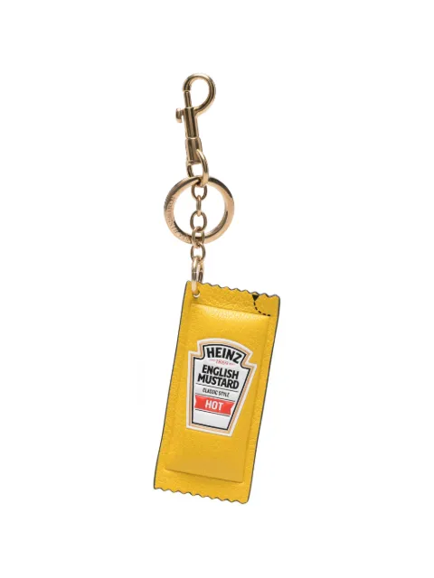 Anya Hindmarch Heinz English Mustard leather keyring
