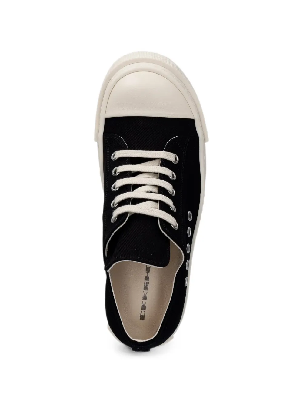 Rick Owens DRKSHDW low-top lace-up sneakers Zwart