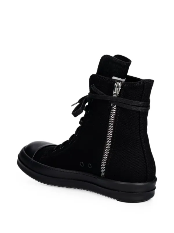Rick Owens DRKSHDW lace-up zip-fastening Sneakers | Black | FARFETCH