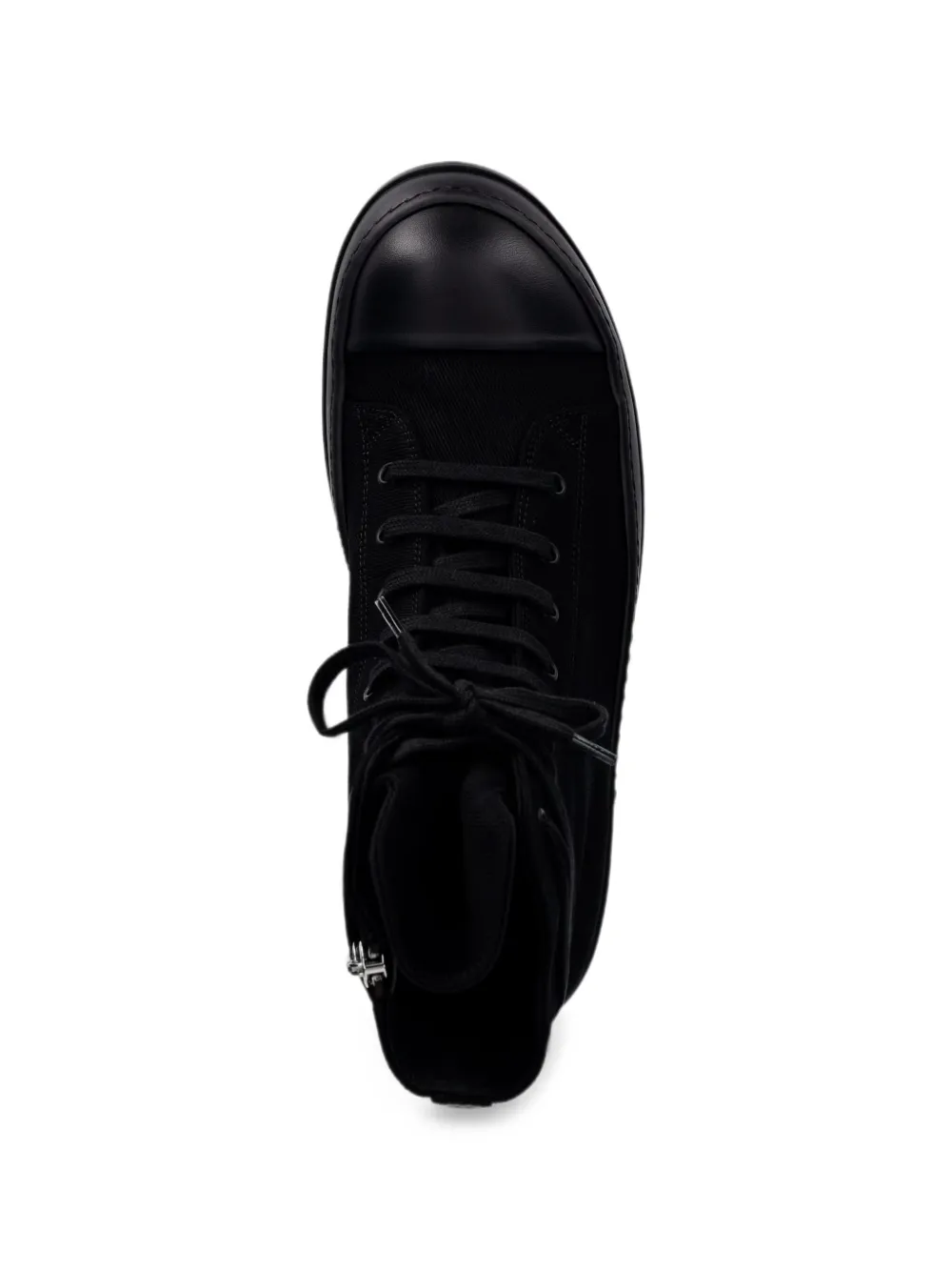 Rick Owens DRKSHDW lace-up zip-fastening sneakers Zwart