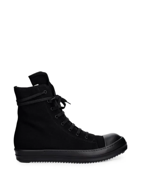 Rick Owens DRKSHDW lace-up zip-fastening Sneakers | Black | FARFETCH