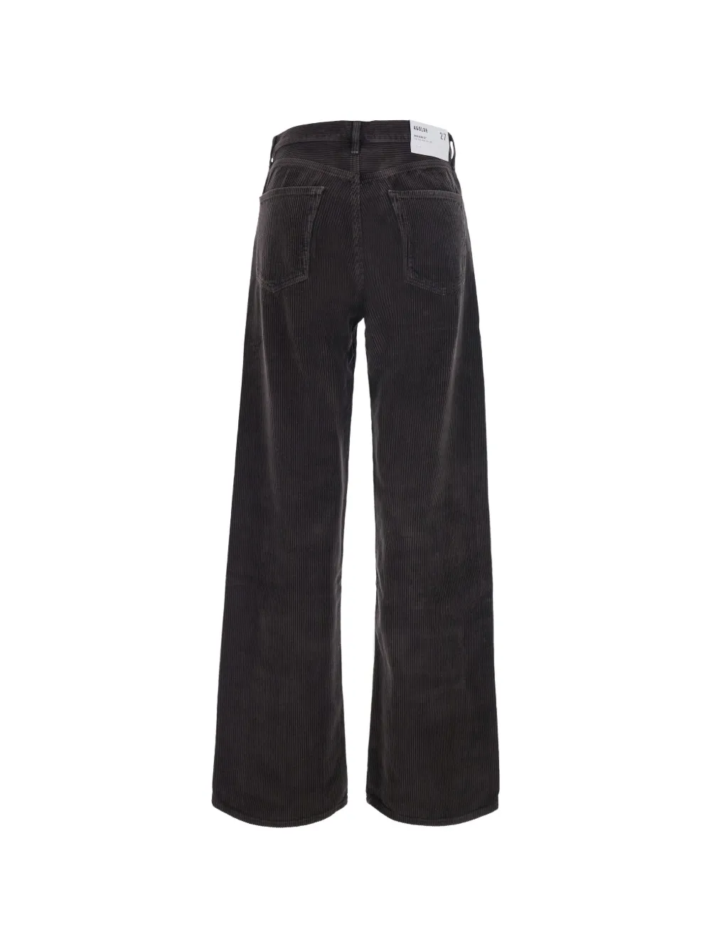AGOLDE Ribfluwelen straight broek Bruin