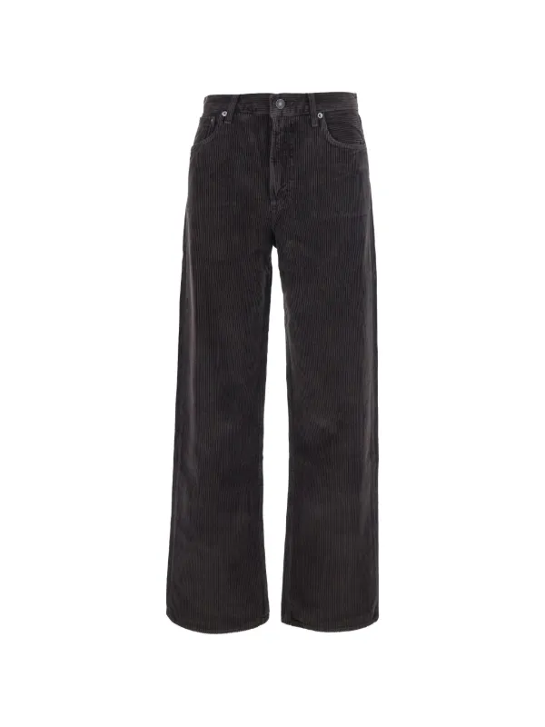 Agolde Corduroy Straight-leg Trousers in Brown