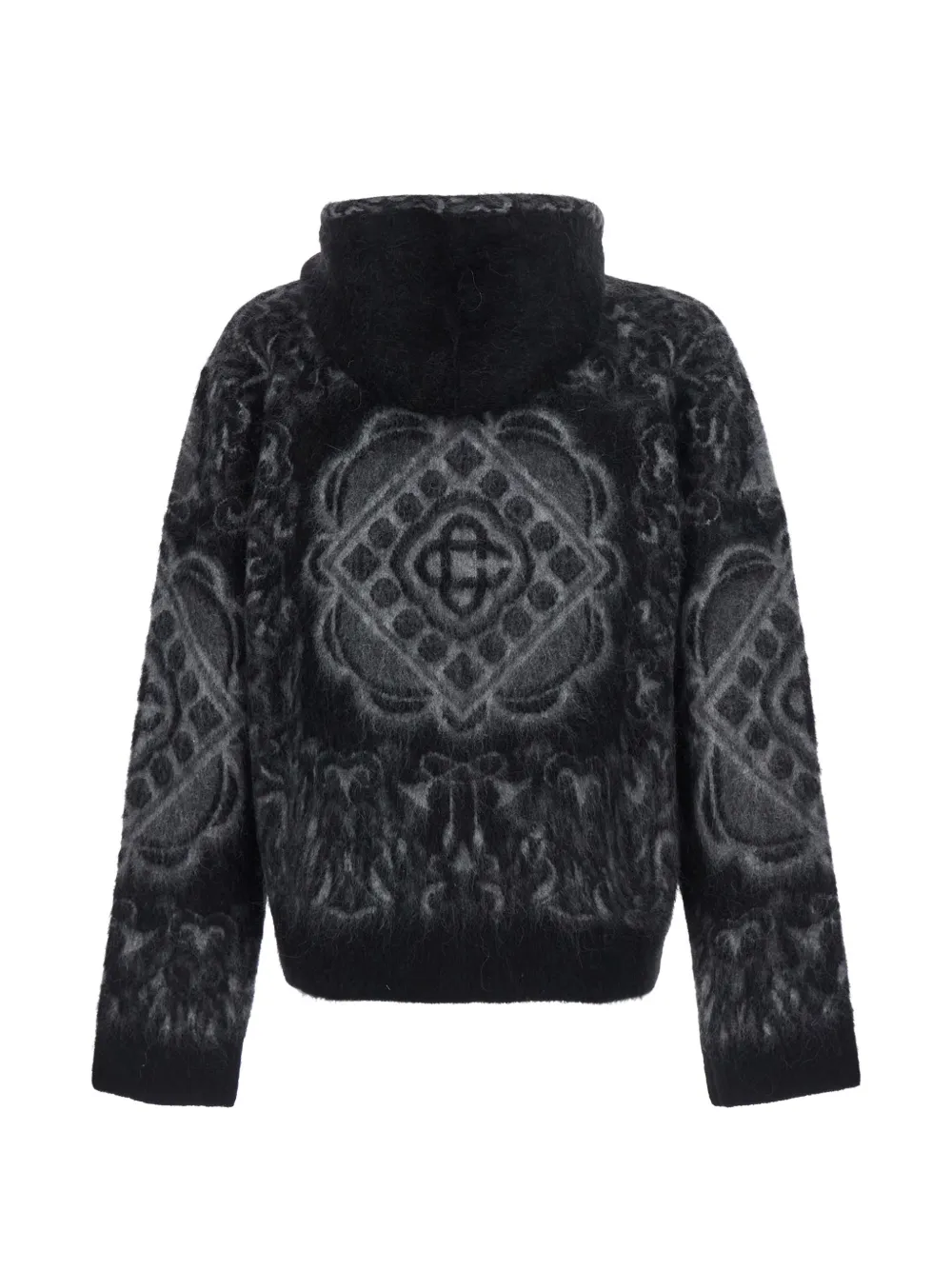 Casablanca Carpet Mohair hoodie Zwart