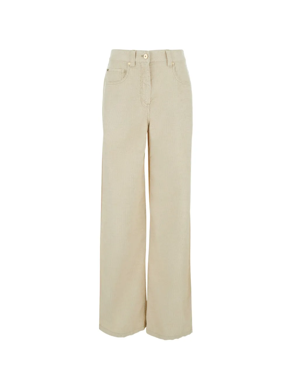 Brunello Cucinelli corduroy wide-leg trousers - Nude
