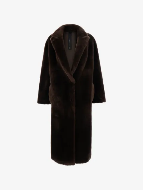Blancha long-sleeve pocket coat