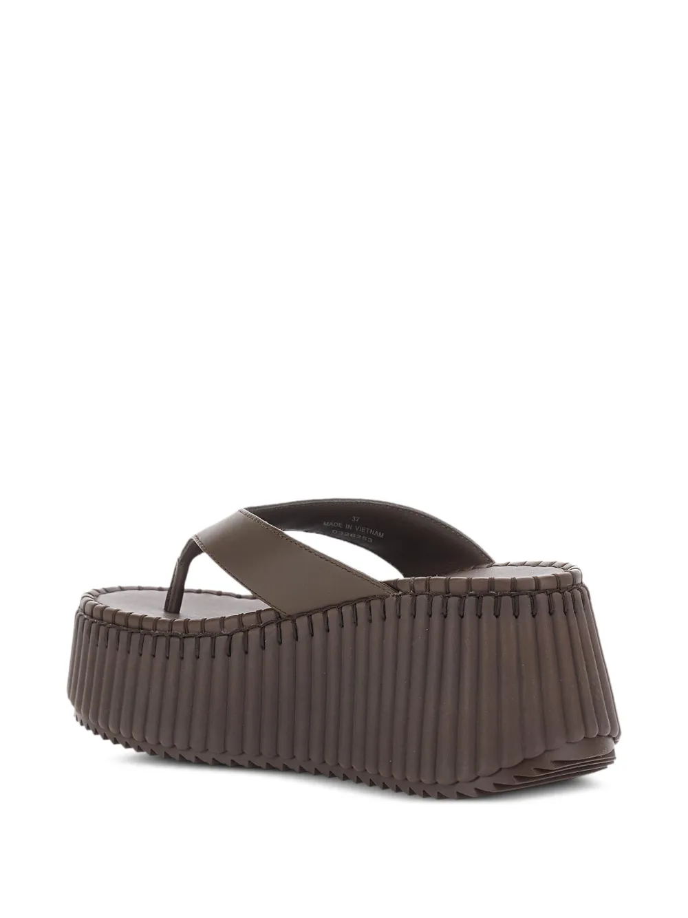 Chloé Nama platform thong sandals Bruin