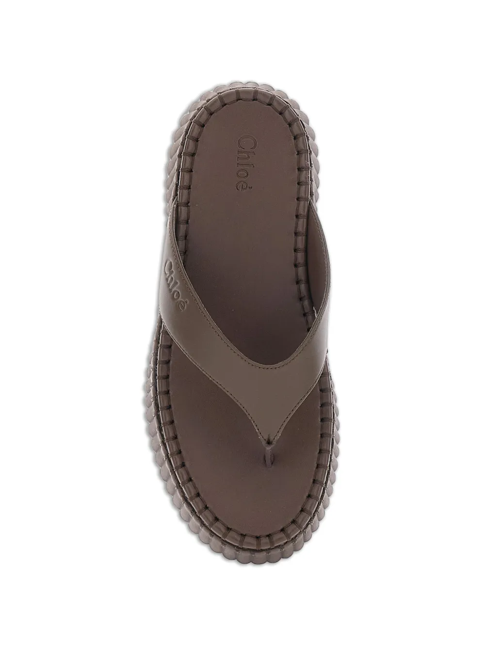 Chloé Nama platform thong sandals Bruin