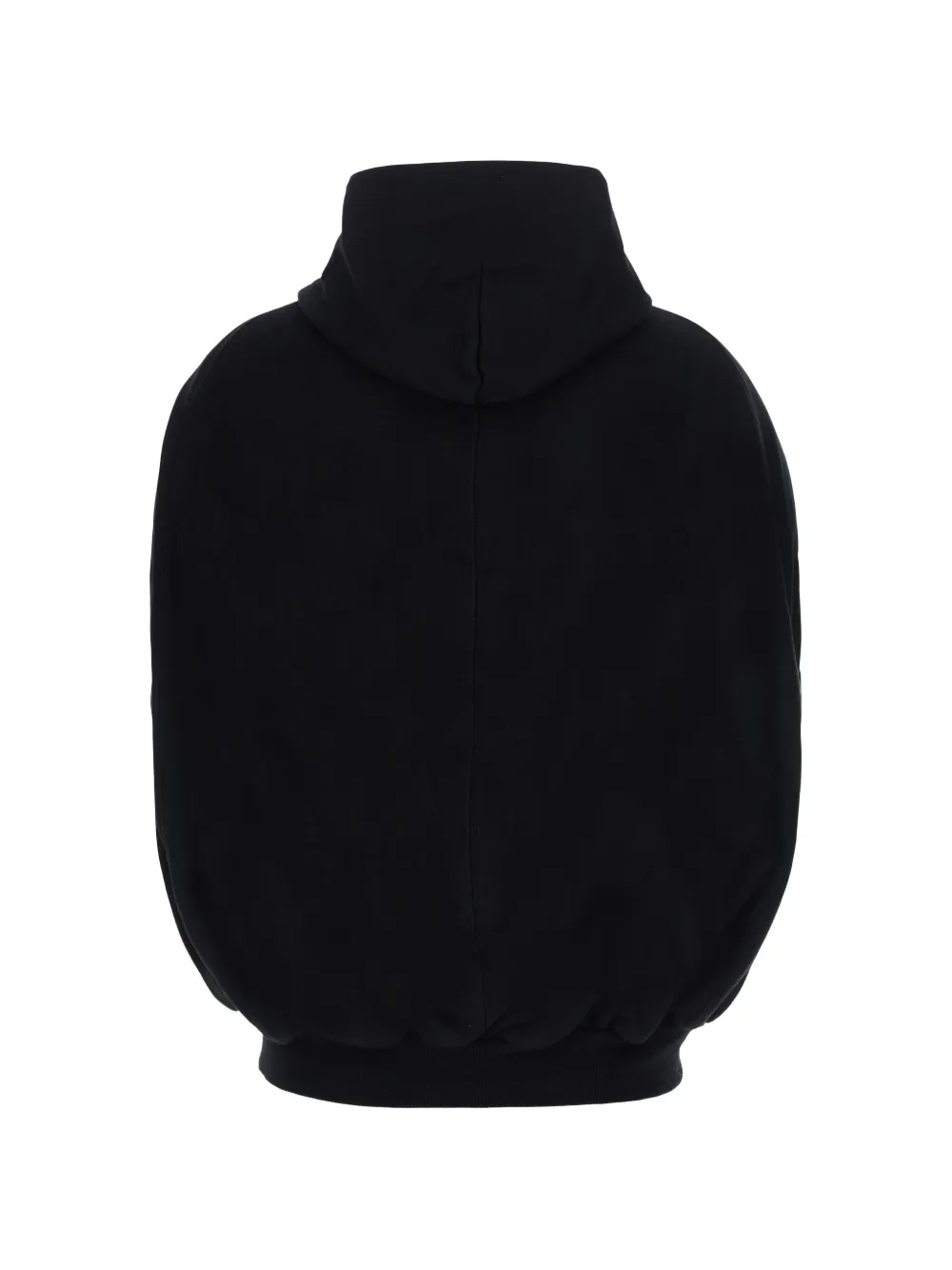Balenciaga Hoodie met logoprint en rits Zwart