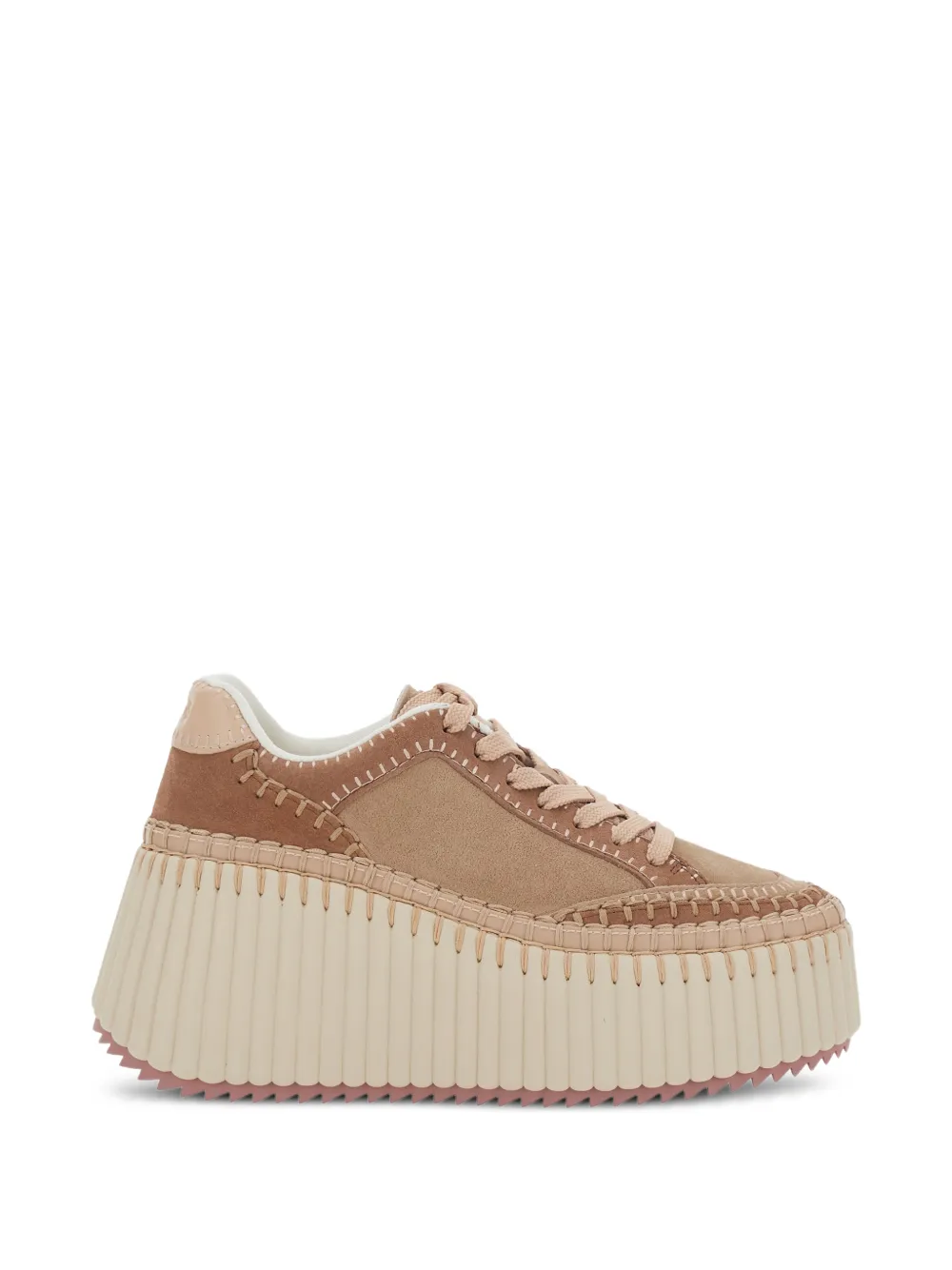 Chloé Nama Plateau-Sneakers - Braun