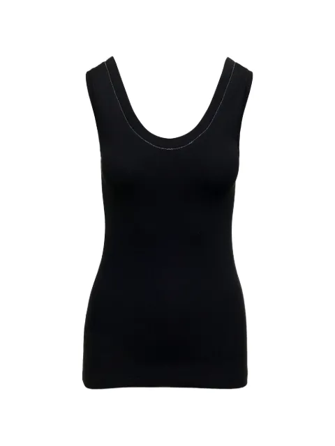 Brunello Cucinelli camiseta tejida de canalé