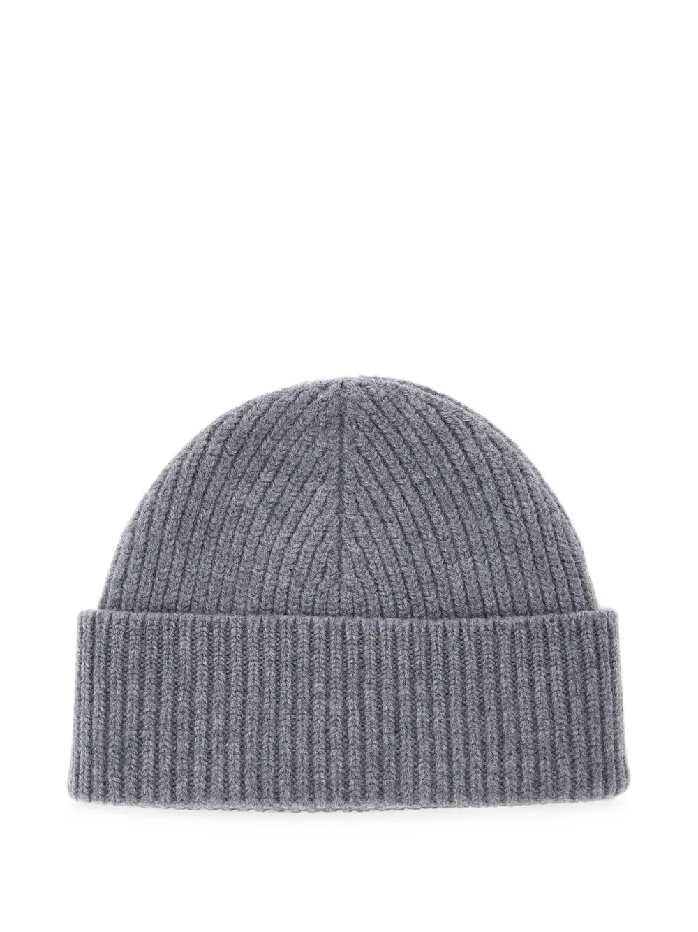 AMI Paris Ami de Coeur ribbed-knit beanie hat Grijs
