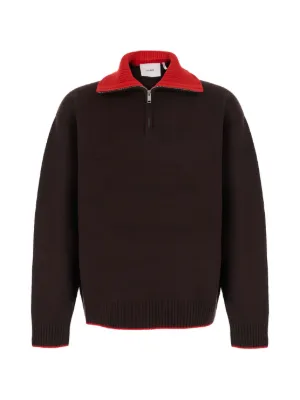 Axel Arigato Core Zipped high-neck Cardigan | Brown | FARFETCH