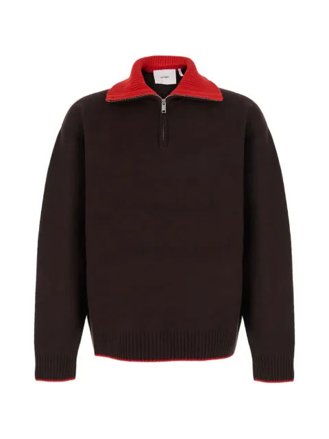 Axel Arigato Trace half-zip contrast-collar sweater
