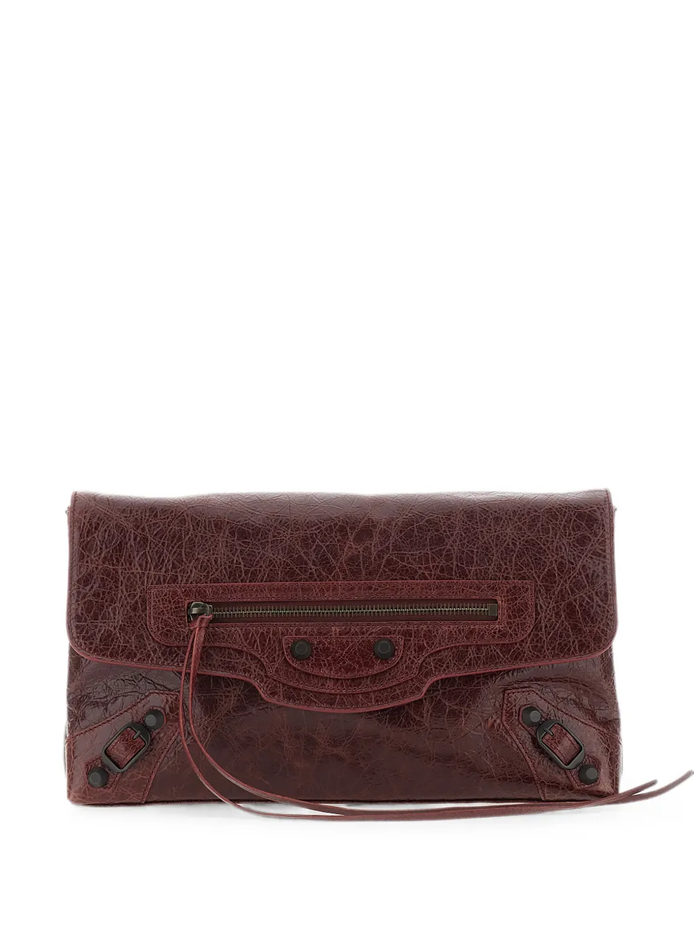 Balenciaga Le City clutch in berry red - Rot