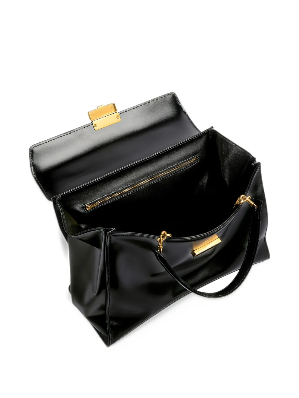Balenciaga Hourglass Avenue top handle bag medium in black Zwart