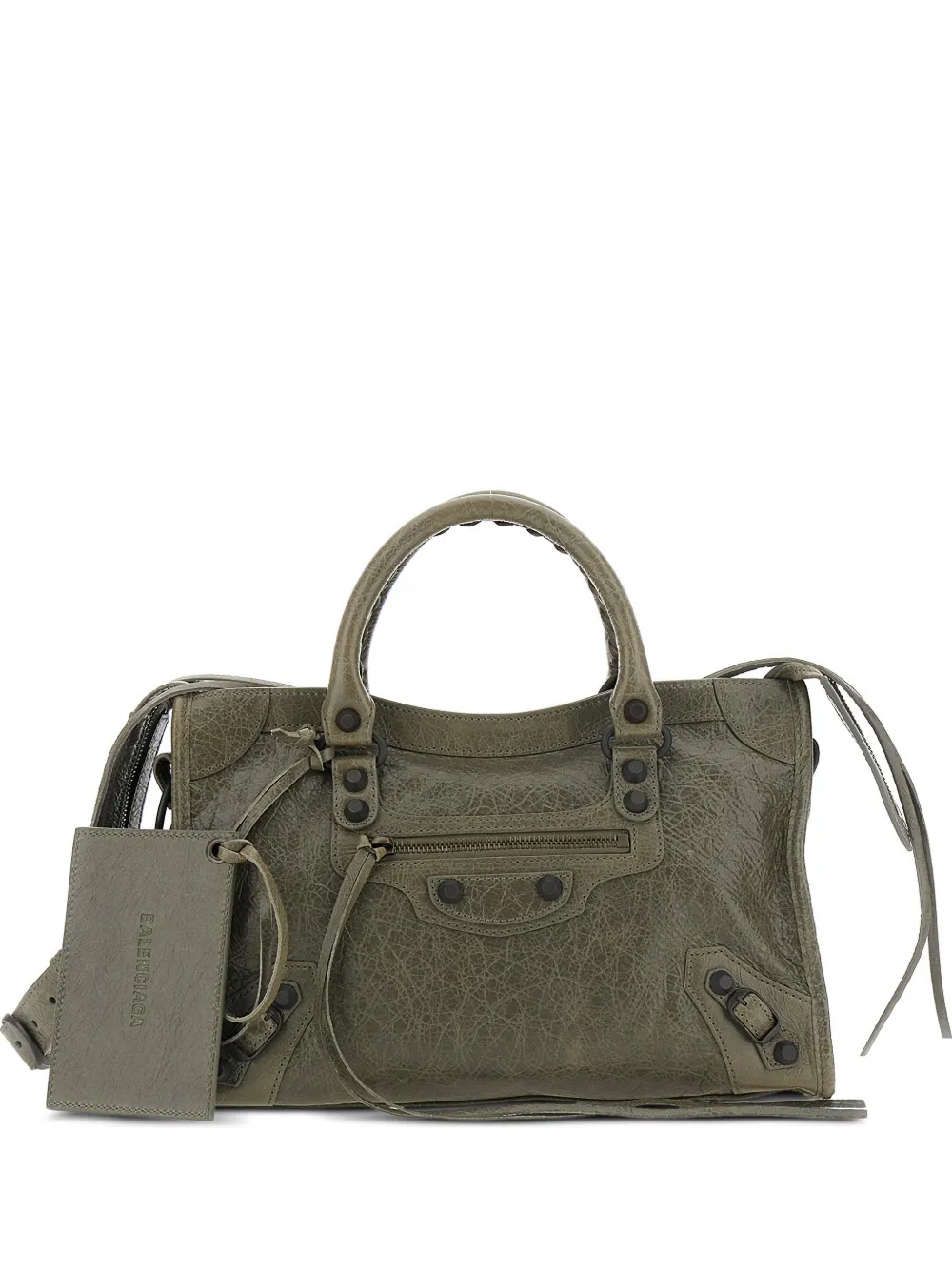 Balenciaga small Le City leather tote bag - Grün