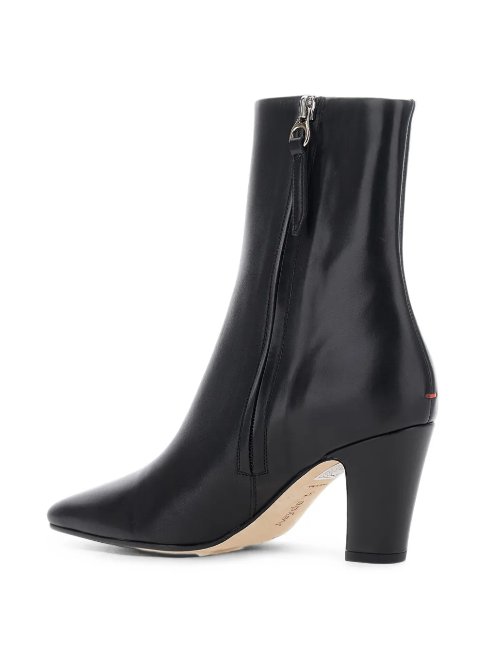 Aeyde pointed-toe leather ankle boots Zwart