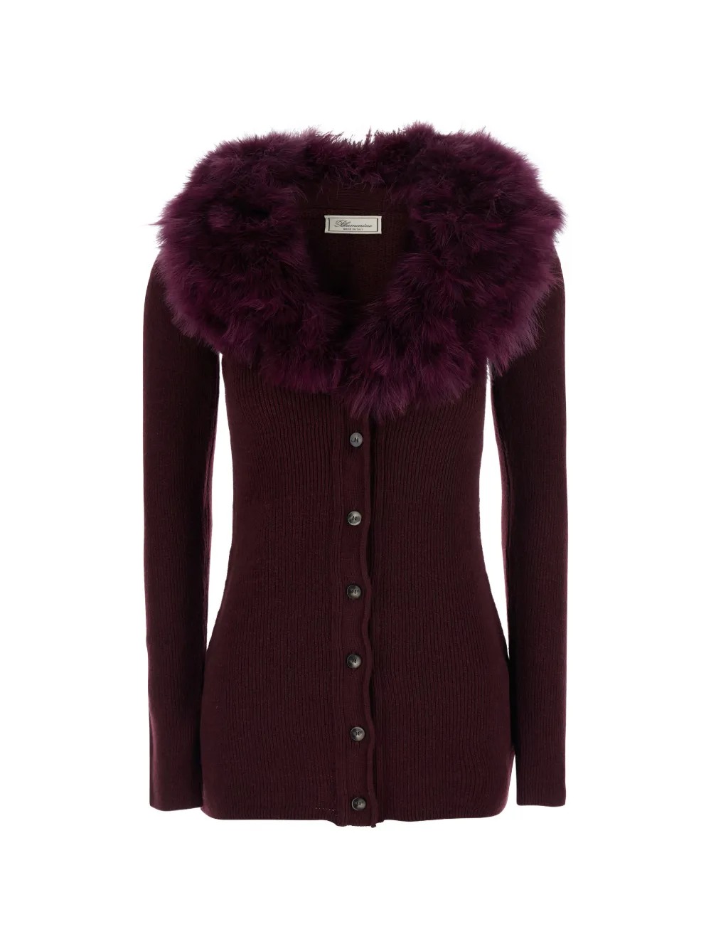 Blumarine ribbed-knit cardigan