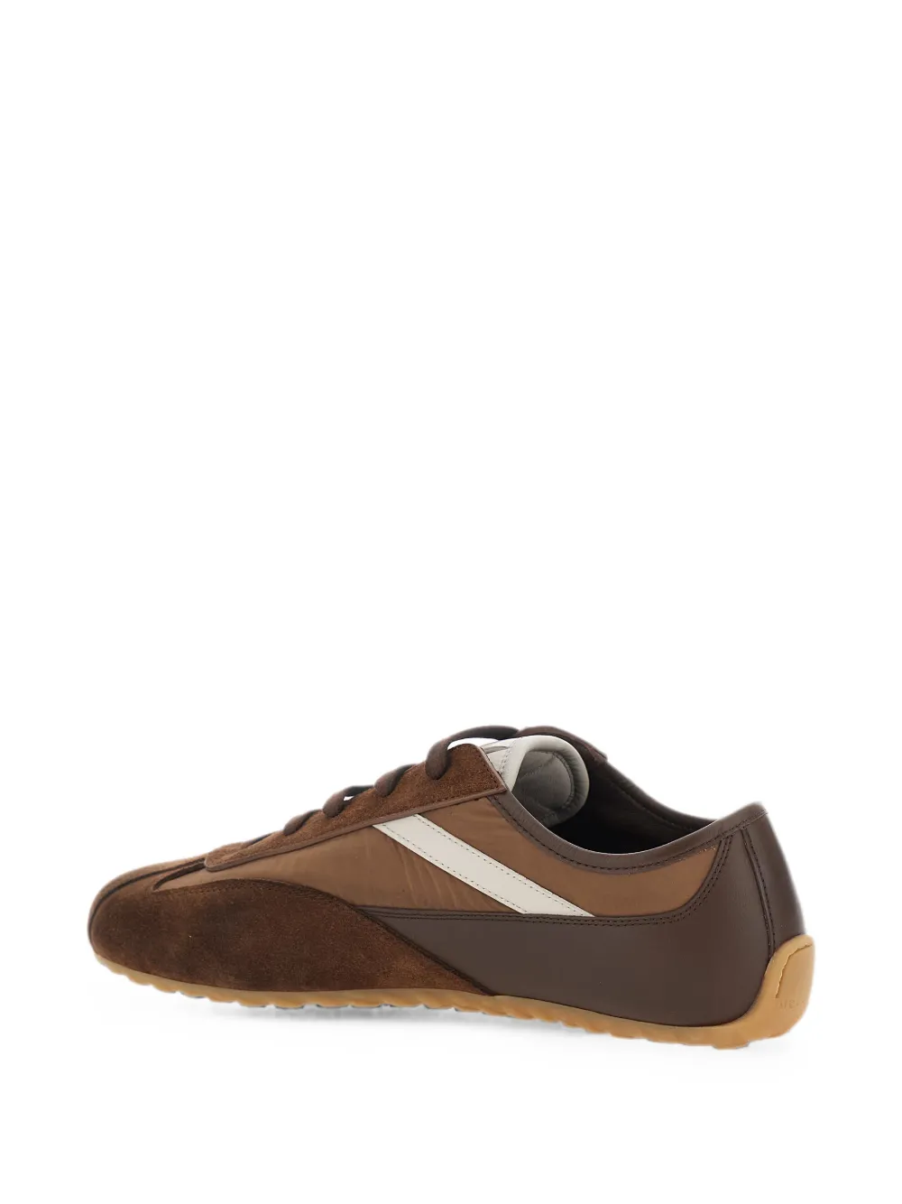 Alexander McQueen Boxe suede-panelled sneakers Bruin