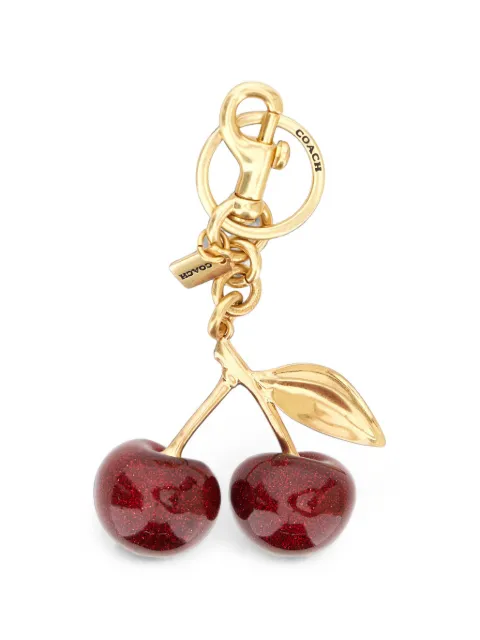 Coach glitter-effect cherry bag charm 