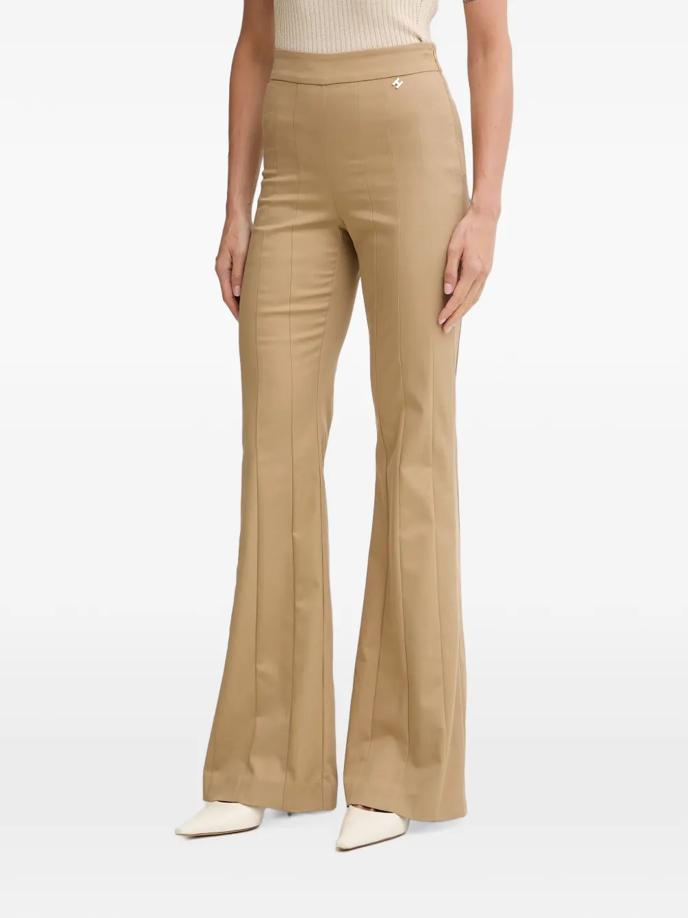 Silvian Heach Koloo seam-detail flared trousers - Nude