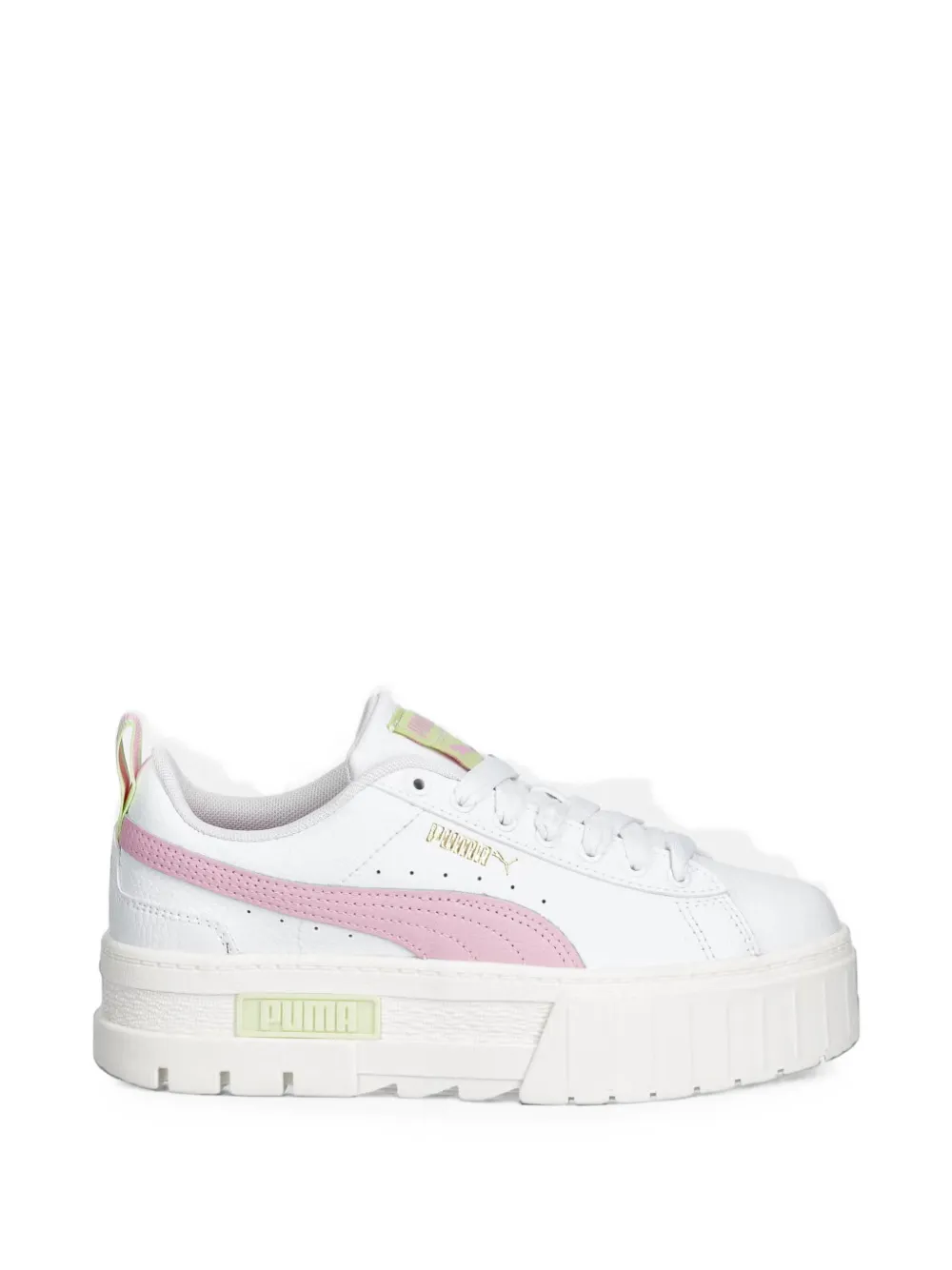 Puma Kids Mayze leather sneakers Wit