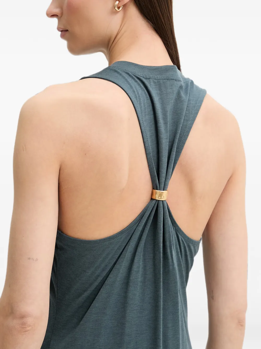 Sessùn Danae mouwloze maxi-jurk Blauw