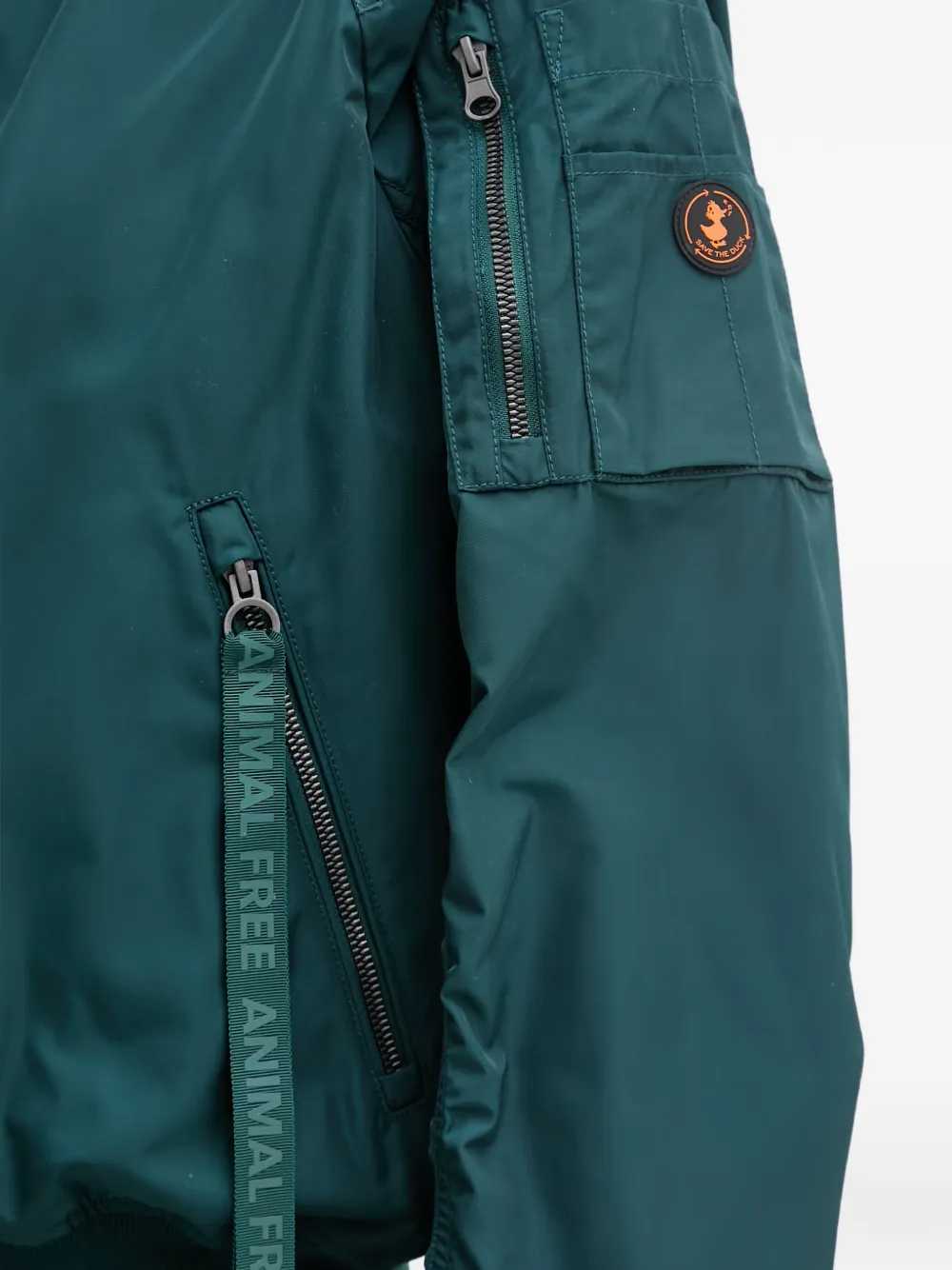 Save The Duck Nora bomberjack met logopatch Groen