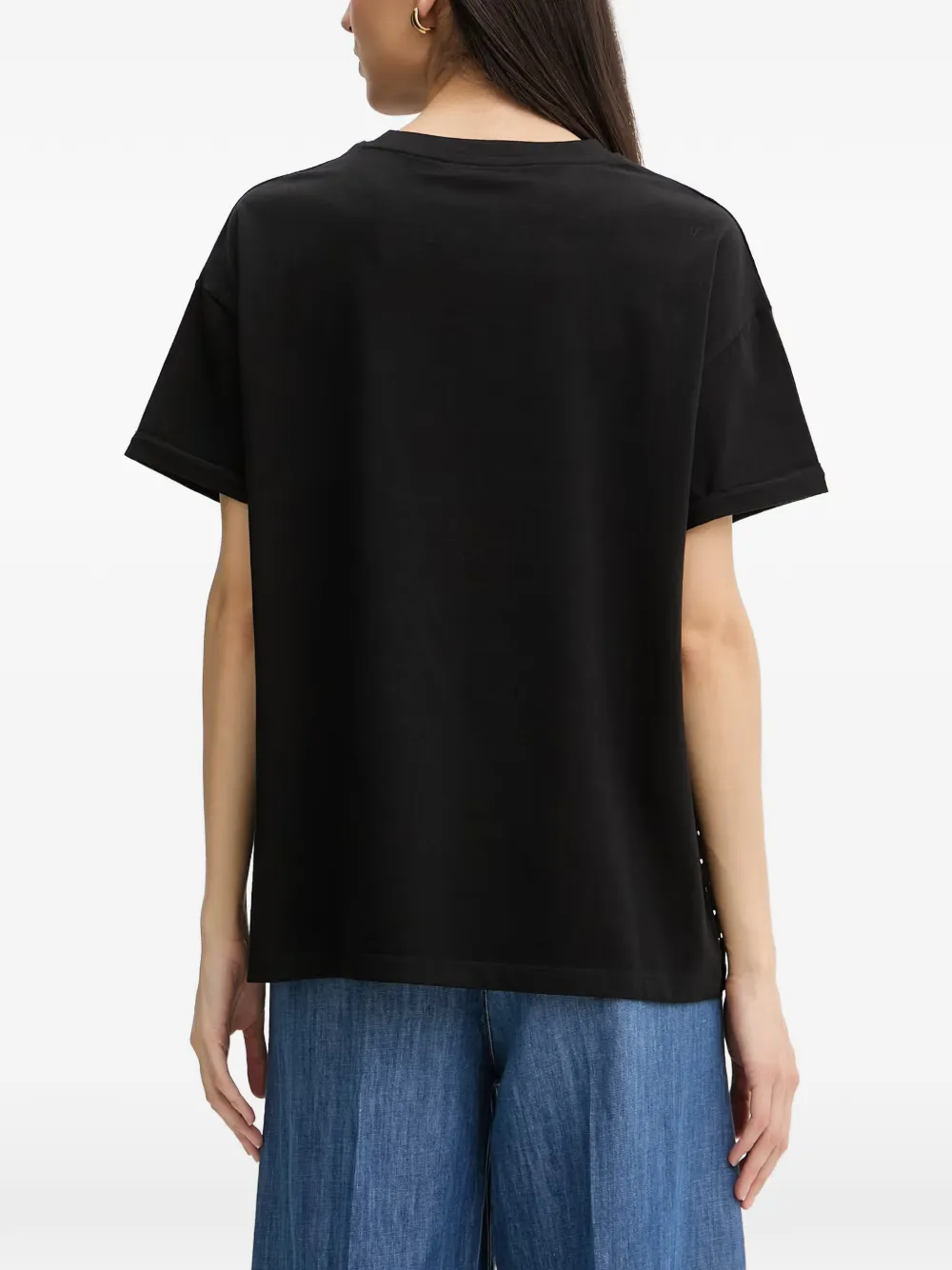 Silvian Heach T-shirt met stras Zwart