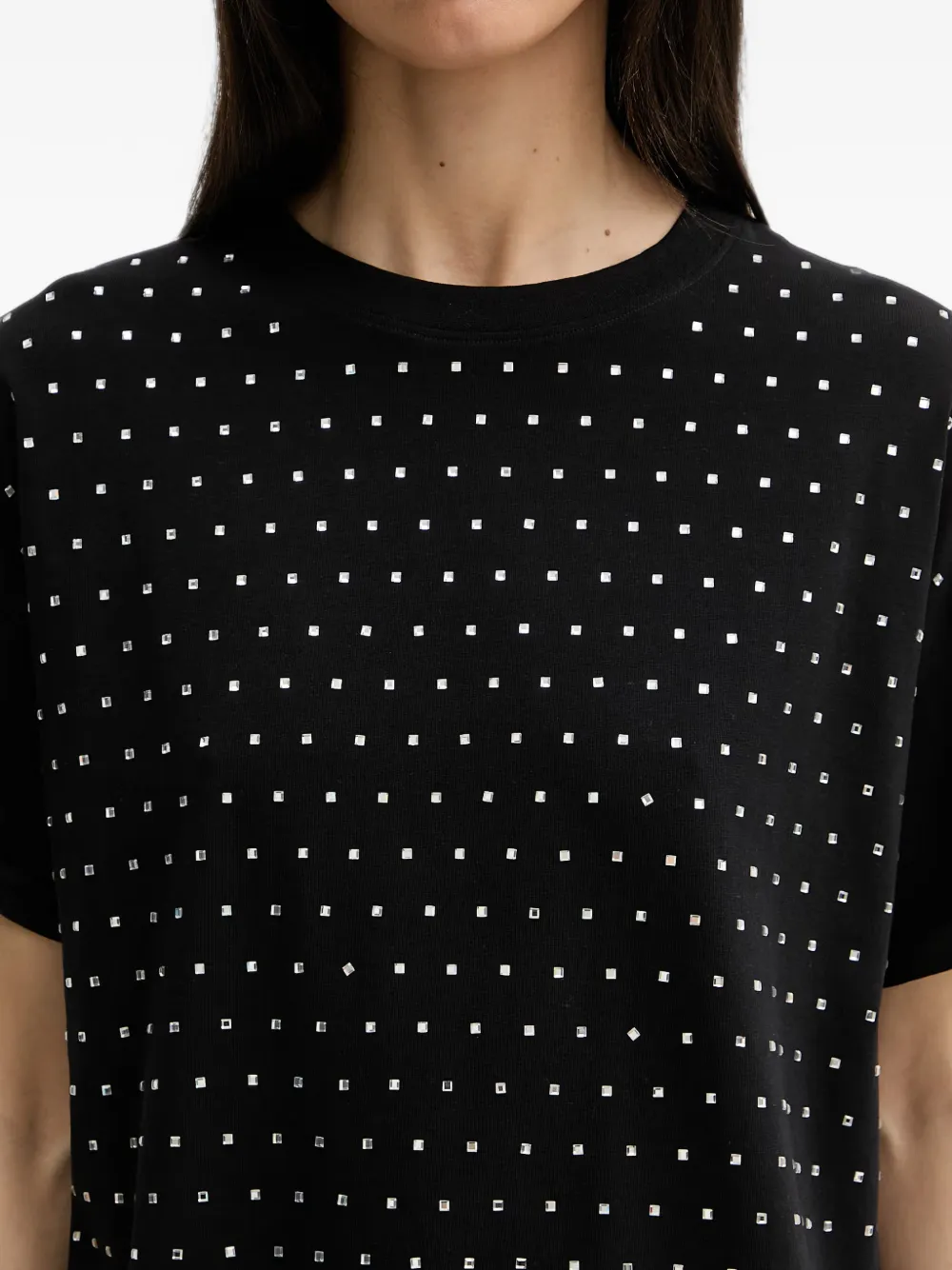 Silvian Heach T-shirt met stras Zwart