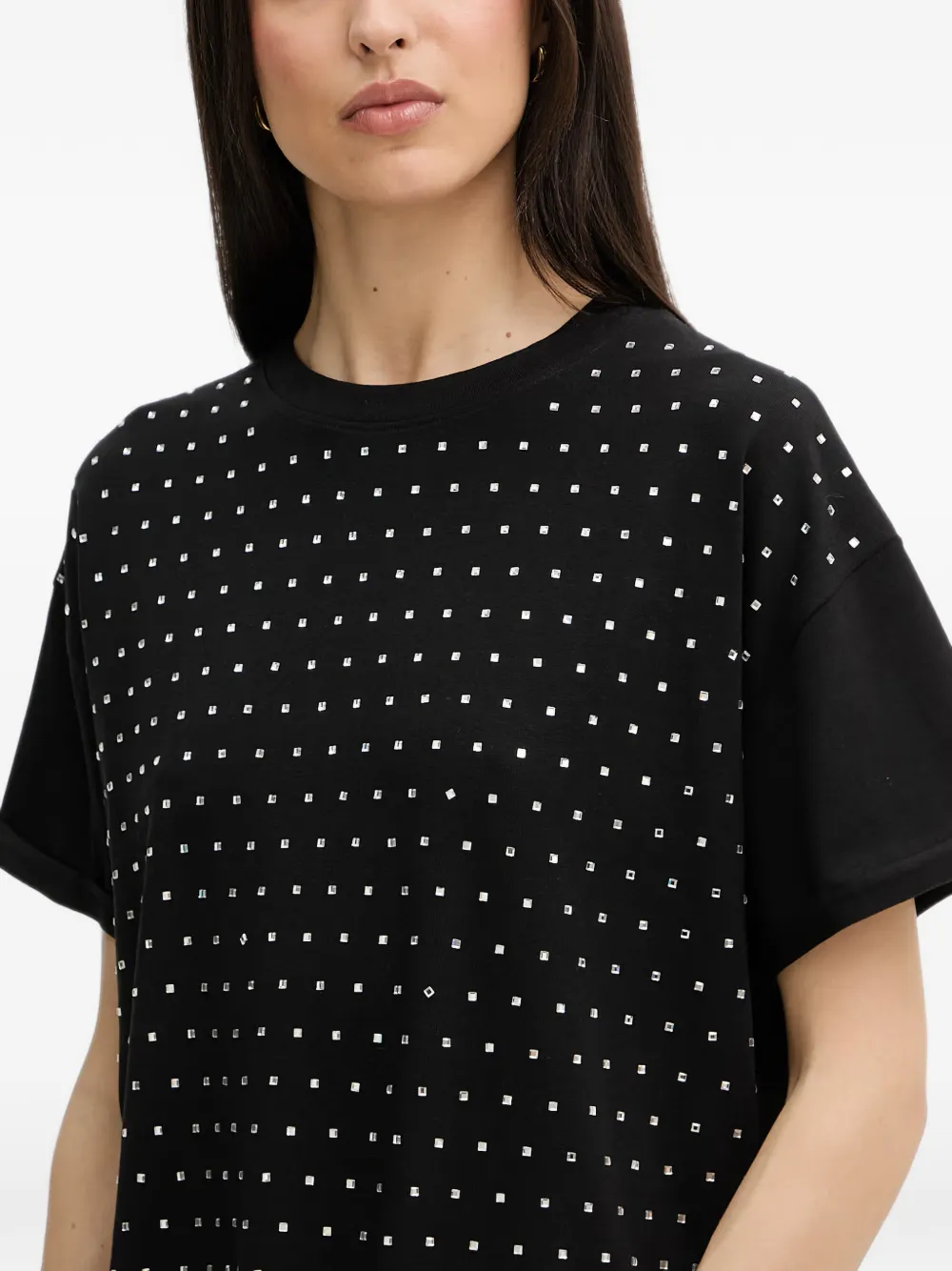 Silvian Heach T-shirt met stras Zwart