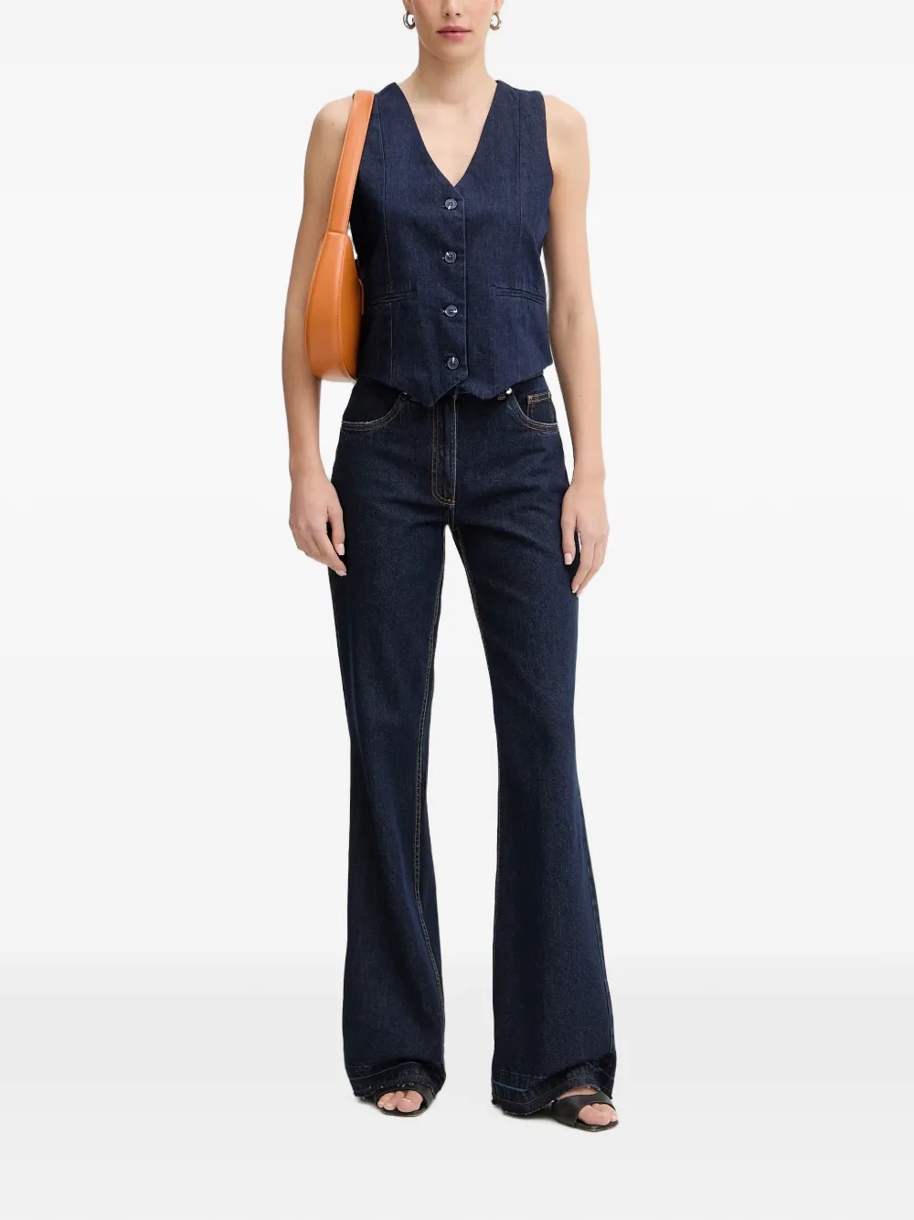 Silvian Heach Gilet met knopen Blauw