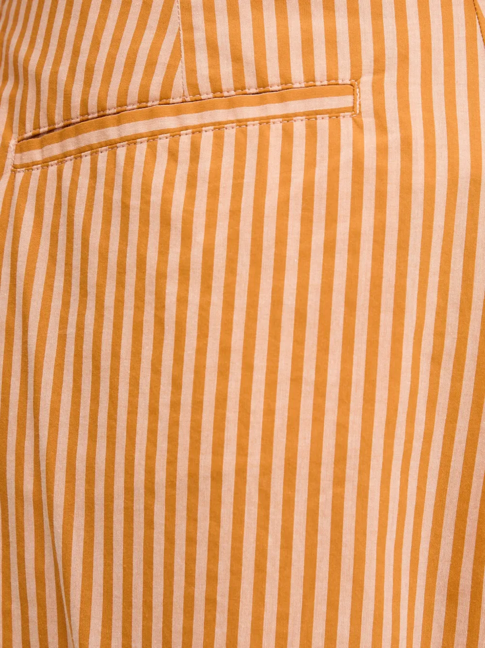 Sessùn Provencia striped pleated trousers Oranje