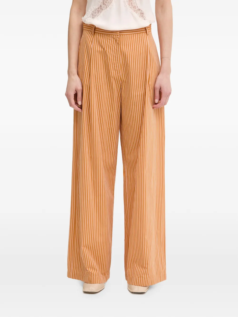 Sessùn Provencia striped pleated trousers