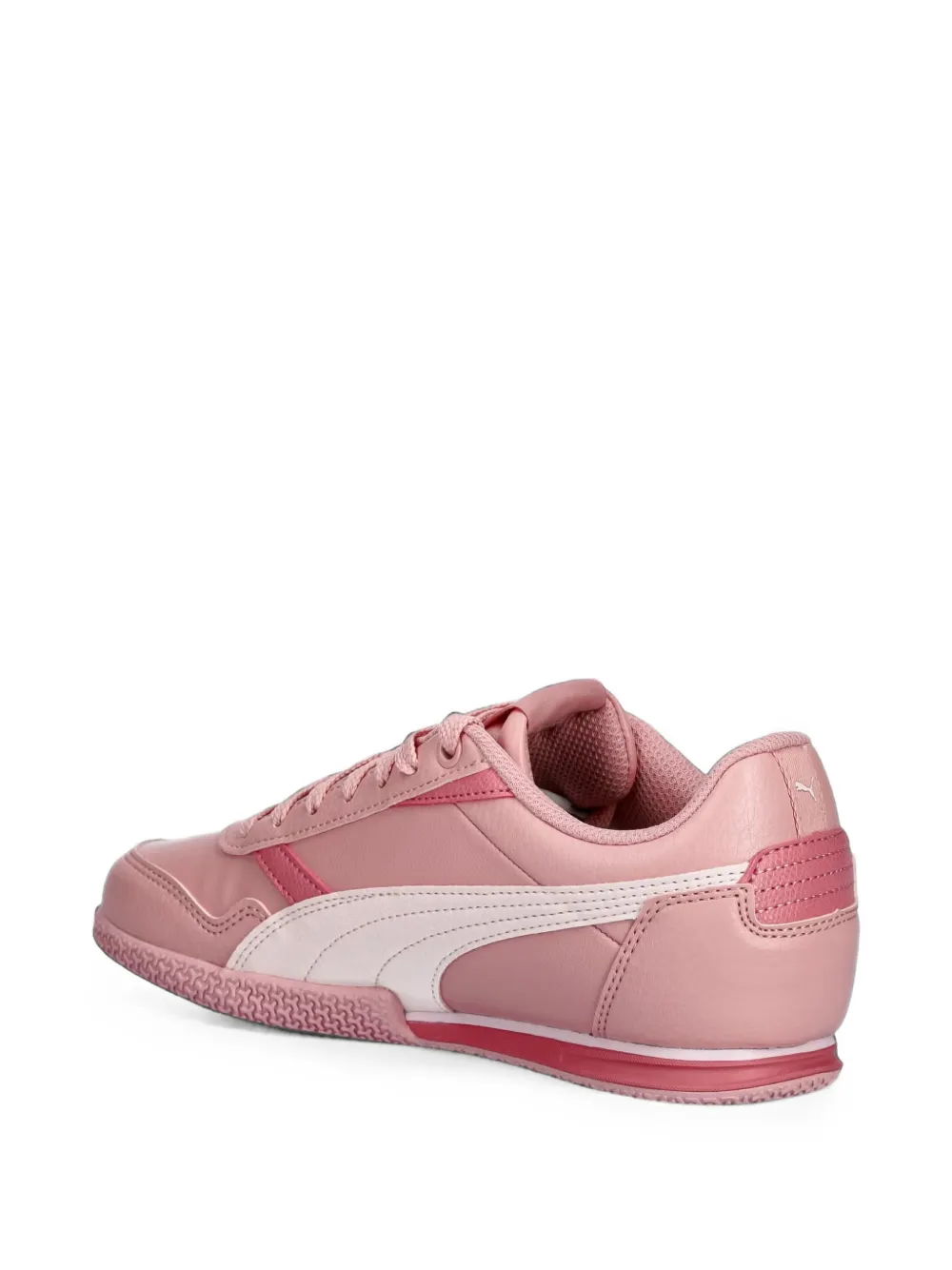 Puma Kids logo-print panelled sneakers Roze