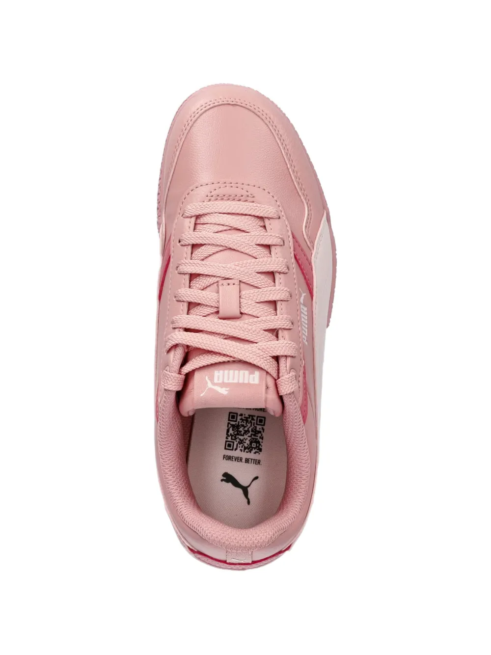 Puma Kids logo-print panelled sneakers Roze