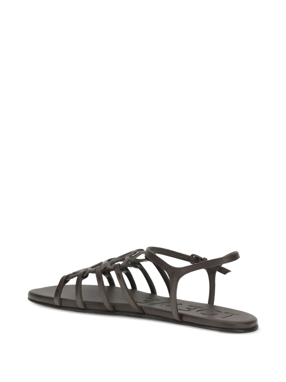 LOEWE Petal Anagram flat sandals Bruin