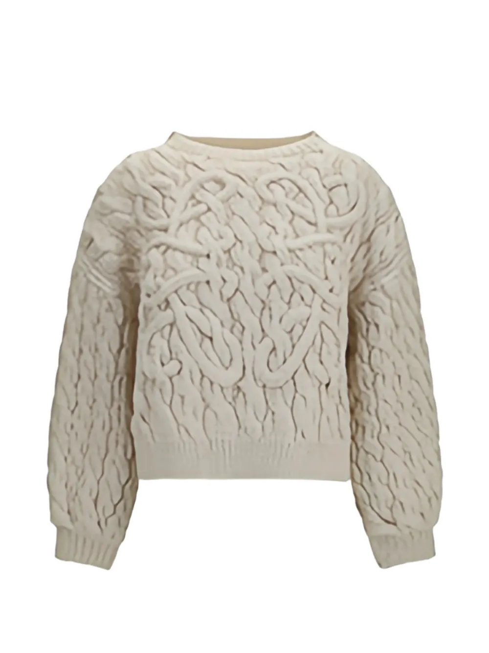 LOEWE Anagram cable-knit sweater - Toni neutri