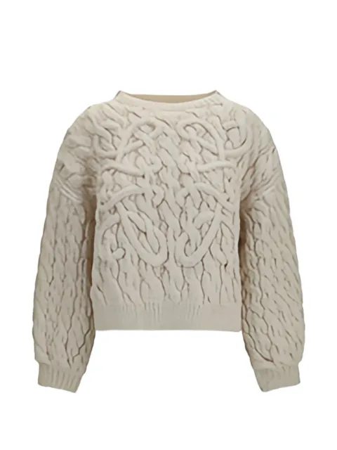 LOEWE Anagram cable-knit sweater