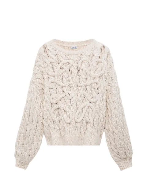 LOEWE Anagram sweater in cotton and wool blend
