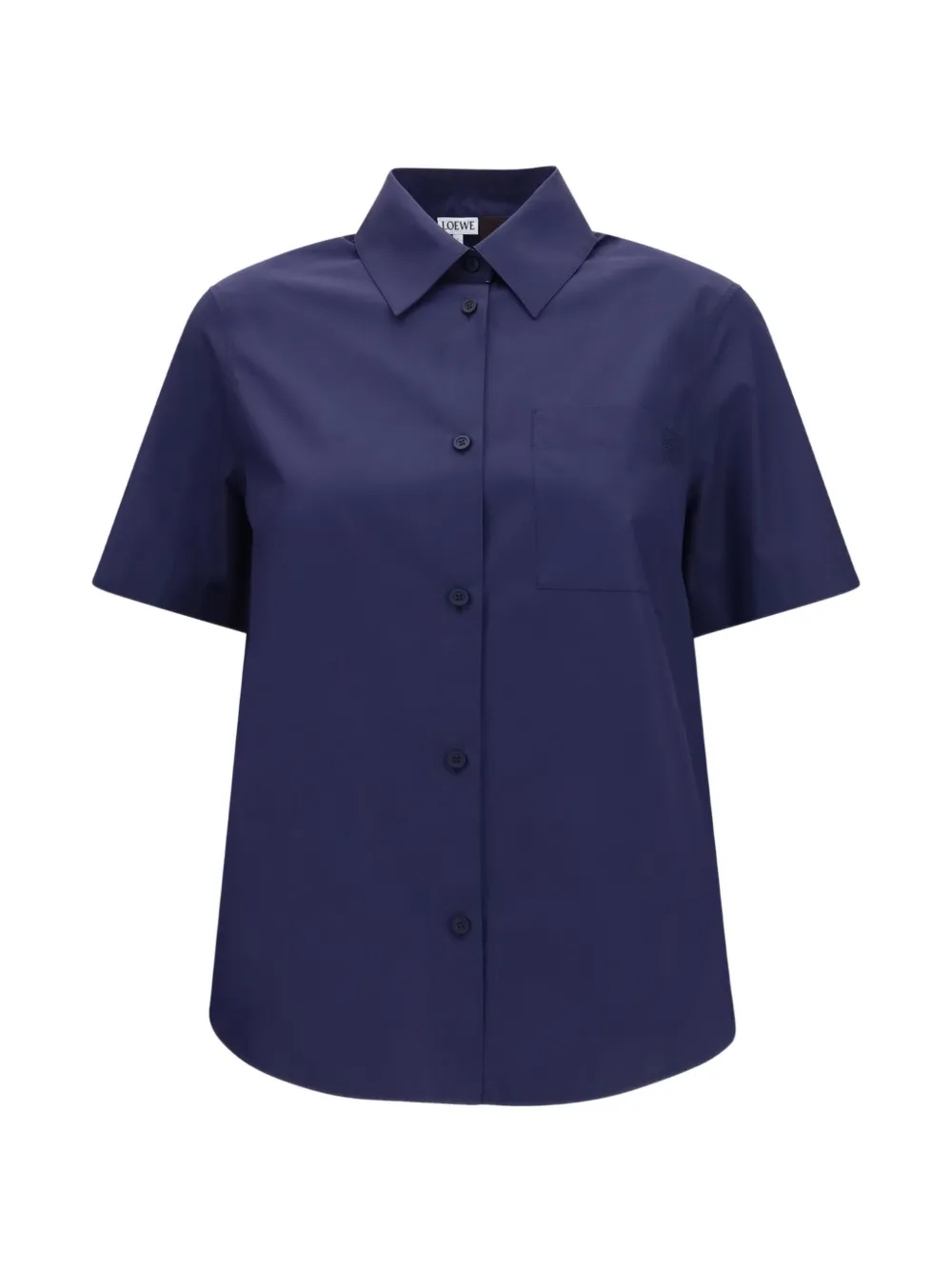 LOEWE Anagram-embroidered shirt - Blue