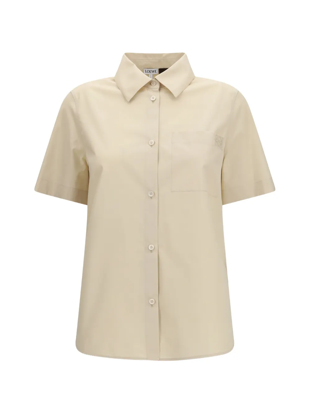 LOEWE Anagram-embroidered shirt - Nude