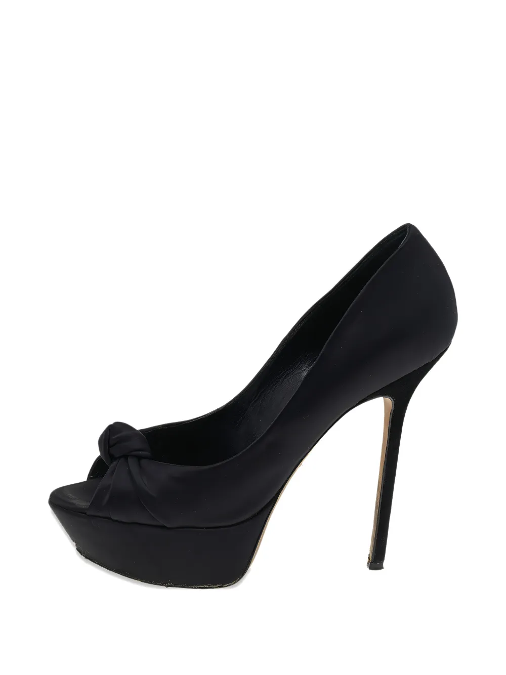Sergio Rossi 140mm satin heeled pumps - Schwarz