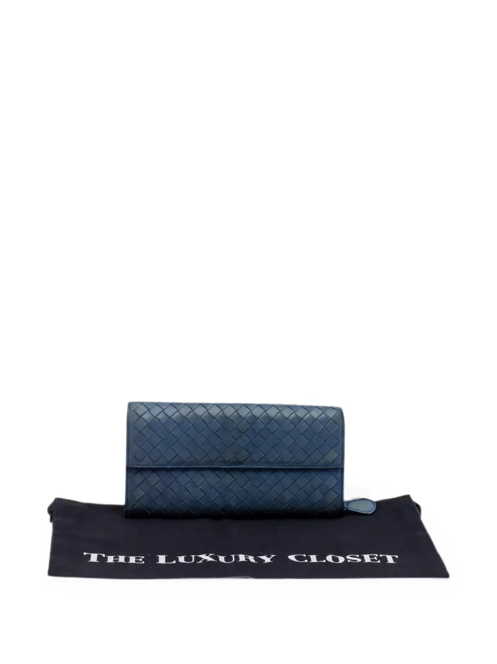Bottega Veneta Pre-Owned foldover wallet - Blu