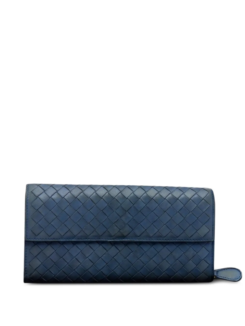 Bottega Veneta Pre-Owned foldover wallet - Blau